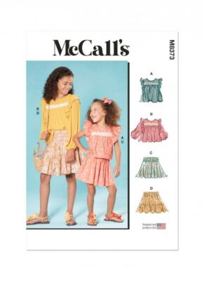 McCalls Papier Schnittmuster 8373 Shorts, Tops