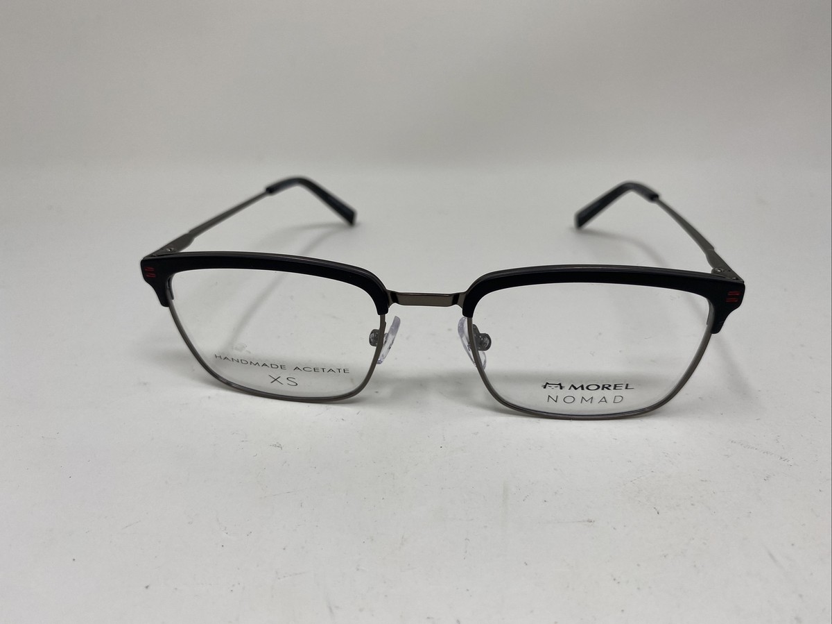 MOREL NOMAD EYEGLASS FRAME XS ACETATE 40148N 50/19/140 NG 07 BLACK
