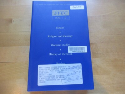 VOLTAIRE RELIGION UND IDEOLOGIE FRAUENSTUDIEN GESCHICHTE DES BUCHES LEIDENSCHAFT 