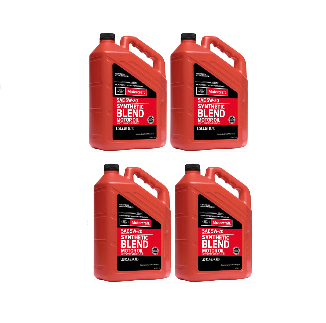 Motorcraft XO5W205Q3SP SAE 5W-20 Synthetic Blend Motor Oil, 