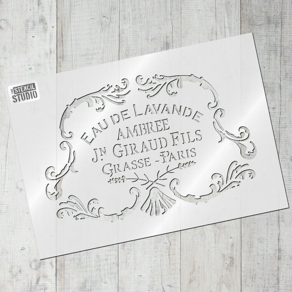 ブーケ Eau de Lavande Vintage Stencil - Vintage French Lavender Stencil