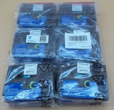 12PK  Brother Ptouch Tze-231 Tape 12mm Black-on-White  (OOZMAS) Labels  - NEW