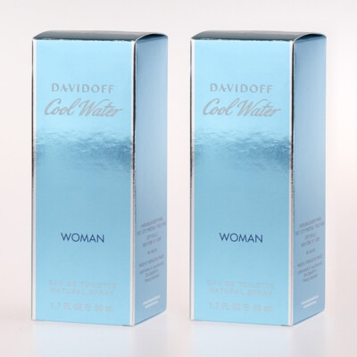 Davidoff Cool Water Woman EDT - Eau de Toilette 50ml - 2x