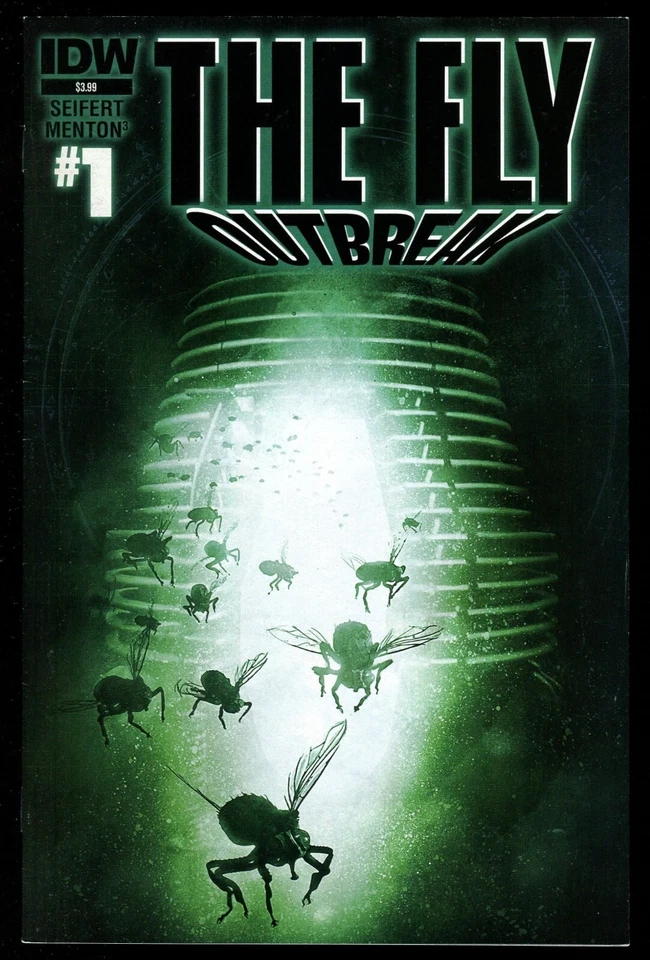 Conjunto de quadrinhos The Fly Outbreak lote 1-2-3-4-5 IDW The Fly II 1989 sequência de filme de terror - Imagem 2 de 4