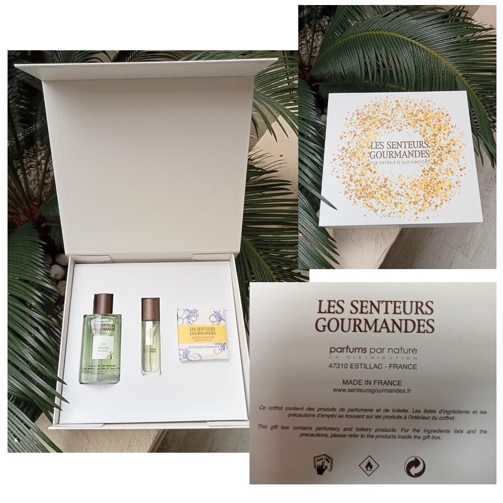 Thé Absolu Les Senteurs Gourmandes coffret eau de parfum et savon végétal naturel