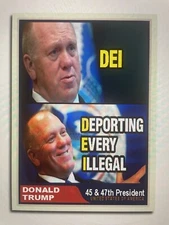 Donald Trump 2024 “Team Trump” Custom ACEO Card DEI Deporting Every Illegal