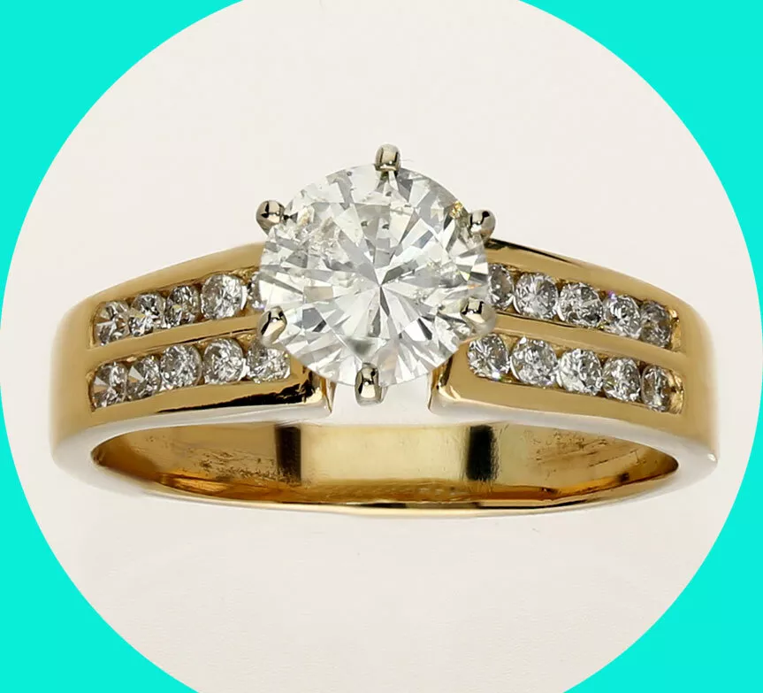 Diamond ring hotsell 14k gold