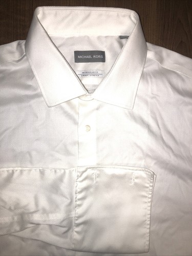 Michael Kors Men 17 34 35 White Reg Fit 
