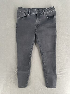 Mavi Jeans Women s 30P Tess Petite Black Stretch High Rise Skinny Ankle Cut