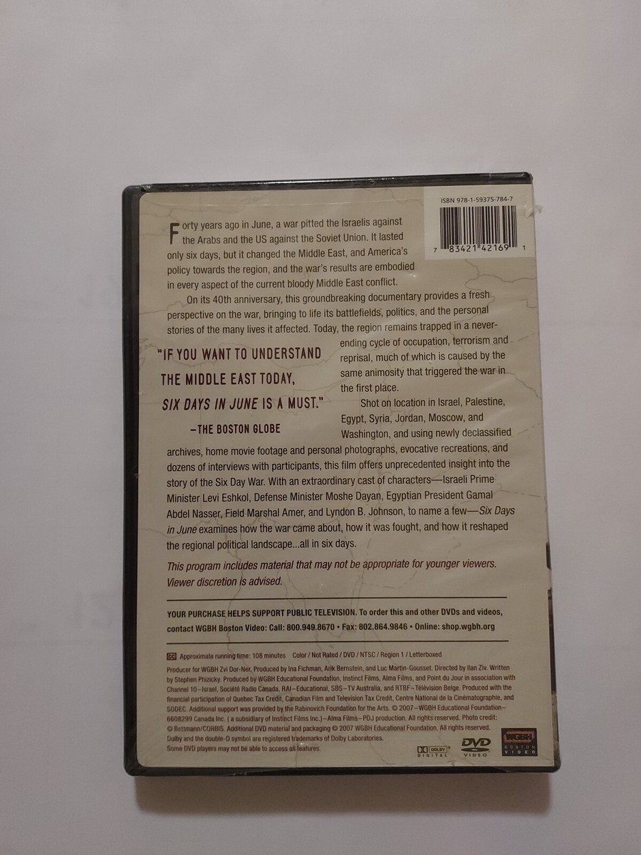 SIX DAYS IN JUNE * WGBH Boston Video PBS DVD Brand New Sealed 2007