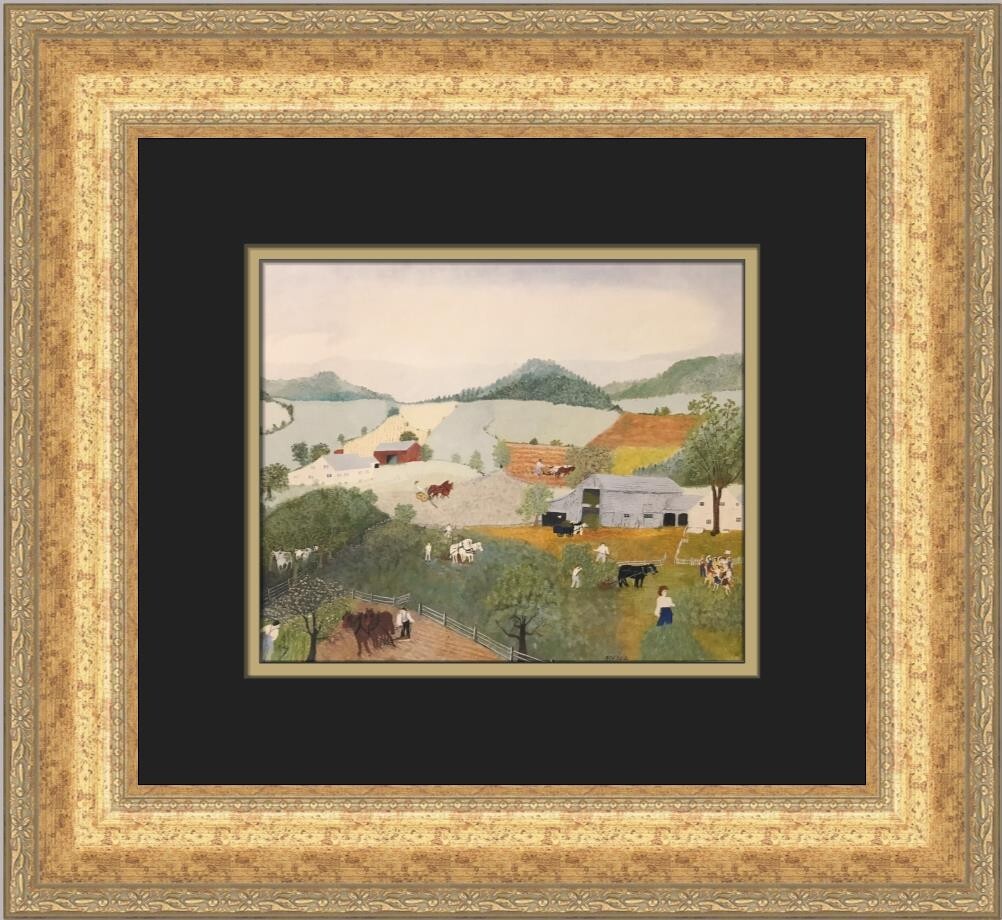 Grandma Moses The McDonnell Farm Custom Framed Print | eBay