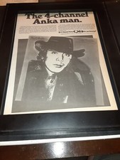 Paul Anka The Painter Rare Original Promo Poster Ad Framed! #3