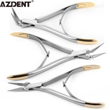 Dental Tooth Extraction Residual Root Tweezers Straight/Curved 45°/90° Angle 