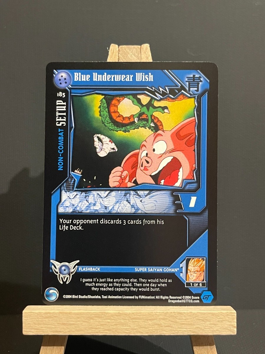 ドラゴンボールＧＴ Dragon Ball GT TCG Blue Underwear Wish 185 SDS Limited Rare