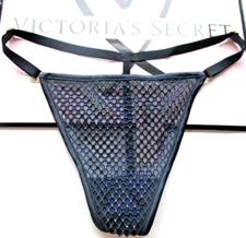 VICTORIA'S SECRET VERY SEXY V-String Thong Panty VS Dark Twilight Blue S M L XL
