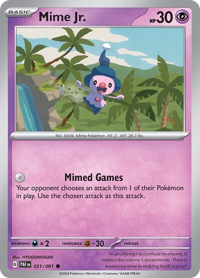 Pokemon Mime Jr. (31/245) Paldean Fates LP
