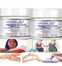 2 Natural WILD YAM  1500mg Cream Xtra strength certificate Feminine Balance