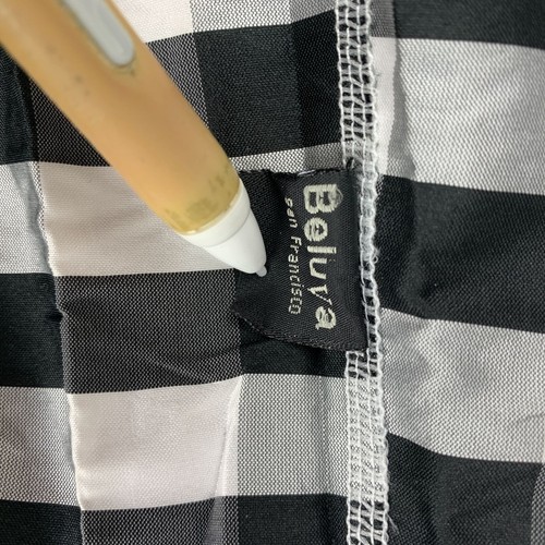 Beluva San Francisco Black & White Check Crinkle Pleat Jacket Size Large Neu - Bild 9 von 10