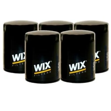 Wix Set of 5 Engine Motor Oil Filters for Audi Chrysler Dodge Ford Jeep LR Mazda