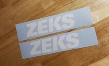 zeks air compressor Decals Stickers Gloss white (2) 12" FAST USA 