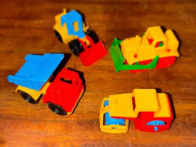 Lot Of BRUDER MINI vintage toy Heavy Equipment Cat CONSTRUCTION VEHICLES Germany