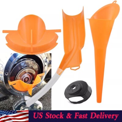 Motorcycle Crankcase Fill Drip Free Oil Filter Funnel Wrench For Harley Yamaha