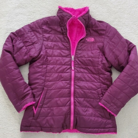 The North Face Reversible Mossbud Swirl Jacket Girls zXL (18)
