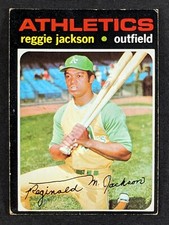 1971 Topps #20 Reggie Jackson Oakland Athletics