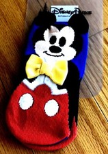 NWT INFANT BOYS MICKEY MOUSE DISNEY PARKS AUTHENTIC ORIGINAL SOCKS  SIZE 6-9 MO