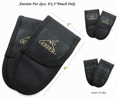 2 LARGE BRAND 15x8cm GERBER MULTI TOOL / KNIFE KNIVES POUCH / SHEATH BUY IT NOW