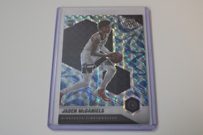 🏀JADEN MCDANIELS Mosaic #235 Blue Reactive Prizm Rookie