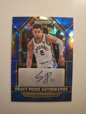 Scotty Pippen Jr. 2023-24 Prizm Draft Picks Autograph Blue Ice #23/75 #DPA-SPJ