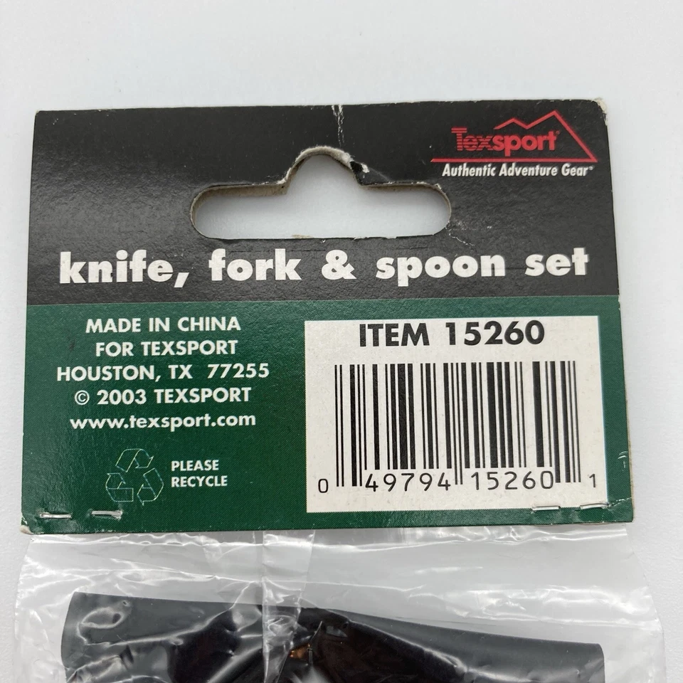Juego de cubiertos y tenedores de cuchillos portátiles Tex Sport Camper de acero inoxidable Foto 4 de 4