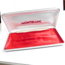 Vintage MONTBLANC CASE BOX Black Silver for two pens Germany 1970s
