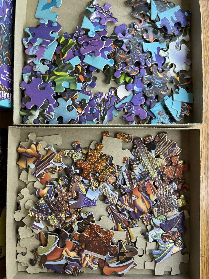 Rompecabezas de Halloween Espantapájaros y Gárgolas de Colección Años 90 Brillo Foto 2 de 4