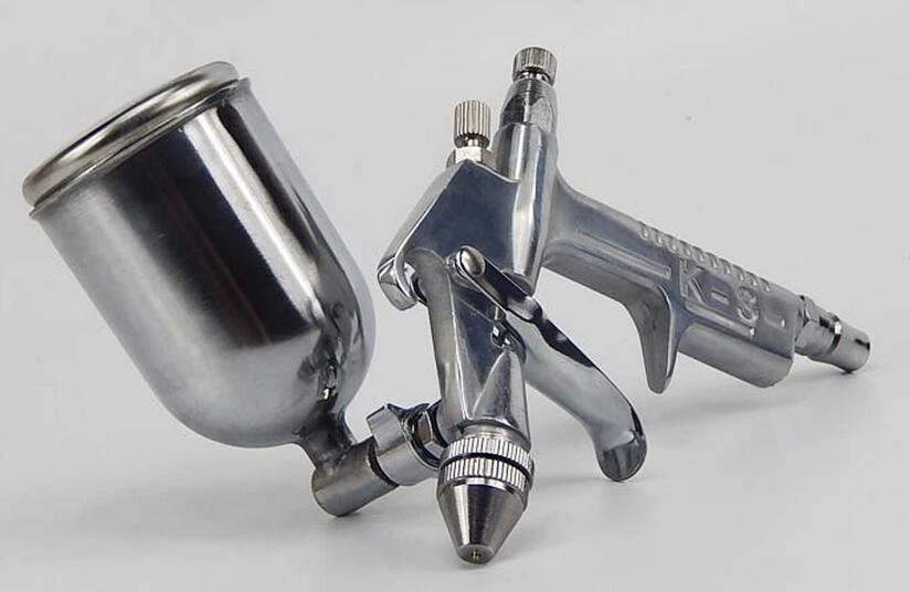 0.5 mm Nozzle Furniture Air Paint Spray Gun Sprayer Compressor With 125ml Cup