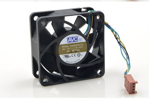 AVC DS06025B12U 60*60*25mm DC 12V 0.7A 4-pin Pwm server inverter cooling fan - Picture 2 of 3