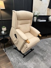 HSL RIPLEY PETITE RISER RECLINER CHAIR, GENUINE LEATHER, DUAL MOTOR