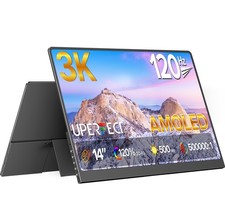 UPERFECT 14" OLED Portable Monitor 120Hz USB C Monitor 2880x1800 Gaming Monitor