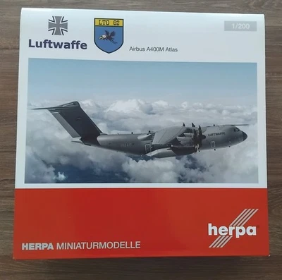 herpa 1:200 557207 Airbus A400M Atlas Luftwaffe Metall top rar - Bild 1 von 4