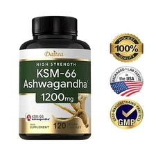 KSM-66 Ashwagandha 1200 Mg - Balance Mood, Reduce Stress,Increase Stamina