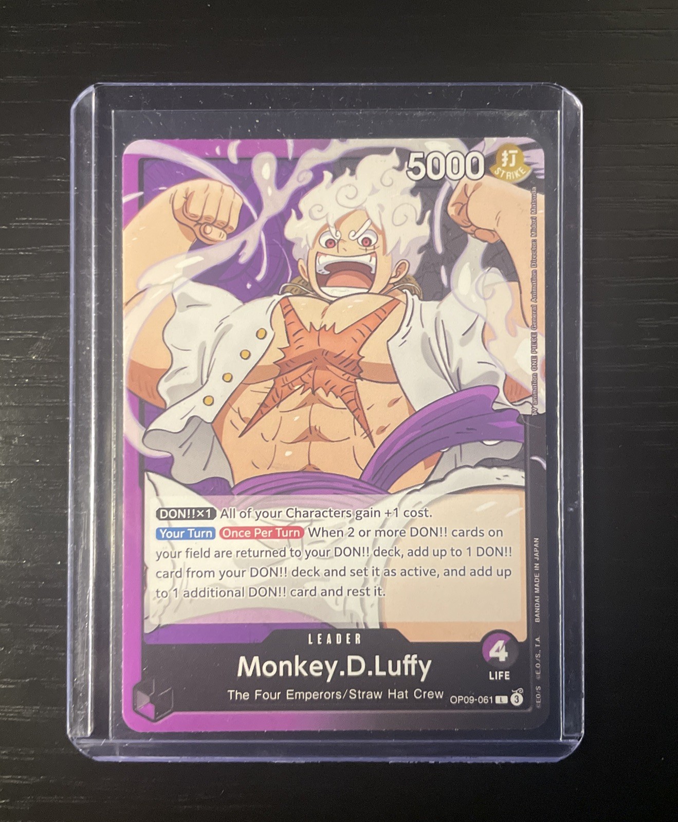One Piece TCG Monkey D. Luffy OP09-061 Leader-Emperors in the New World-English