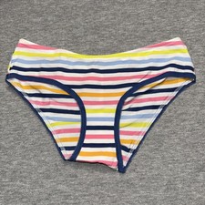 NWT Victoria  s Secret Vintage Cotton Ruched Back Picot Trim Hiphugger Panties XS
