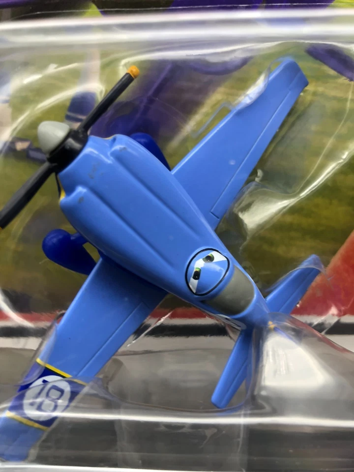Disney Pixar Planes Jackson 18 Nebraska Trails Blue Racer WAG 1:55 utilería 2015 Foto 2 de 4
