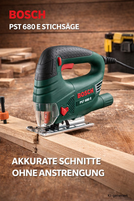 BOSCH PST 680 E Stichsäge 500 W, 68 mm + Koffer #C