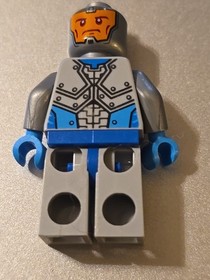 Lego Nexo Knight Soldier Minifigure 30376 70318 Dark Azure Armor nex039b - As Is