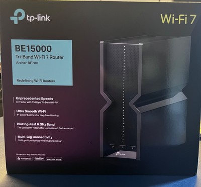 TP-Link Tri-Band BE15000 WiFi 7 Router - Archer BE700 W/ 10Gbps Wired Port