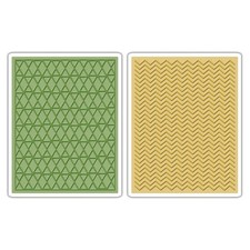 Sizzix Tim Holtz Alterations Texture Fades Chevron  Lattice Embossing Folders
