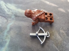 LEGO SW0011A - Chewbacca (Reddish Brown) Minifigure w/ Bowcaster (Star Wars)