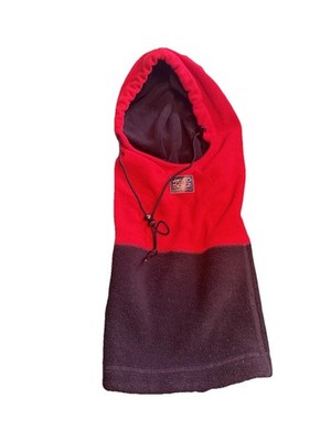 Head Sokz Winter Ski Mask Neck Warmer USA Black Red Draw String, Polar Tech Snow